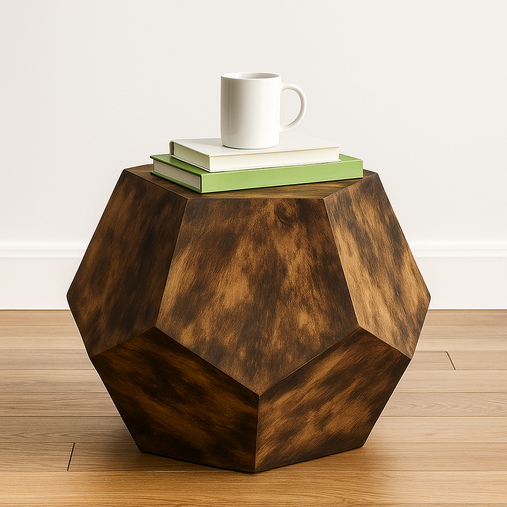 XL Modern Geometric Laminated Wood Cat Cave