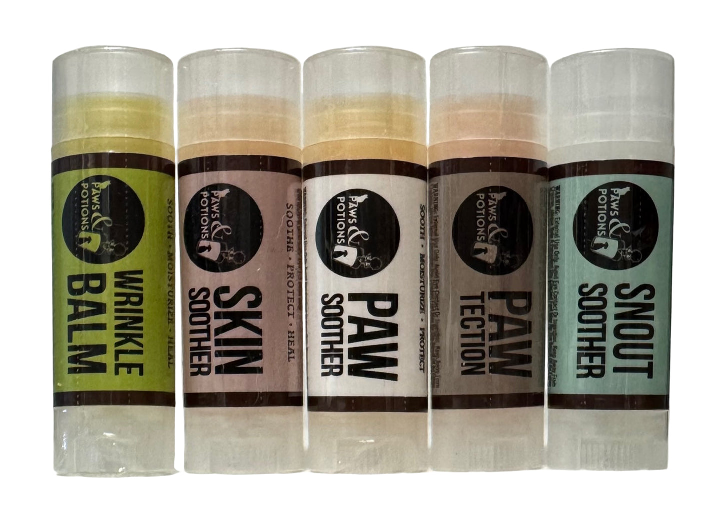 Paws & PotionsĀ® Pet Balms - Wrinkle Balm, Skin Soother, Paw Soother, Paw Tection & Snout Soother