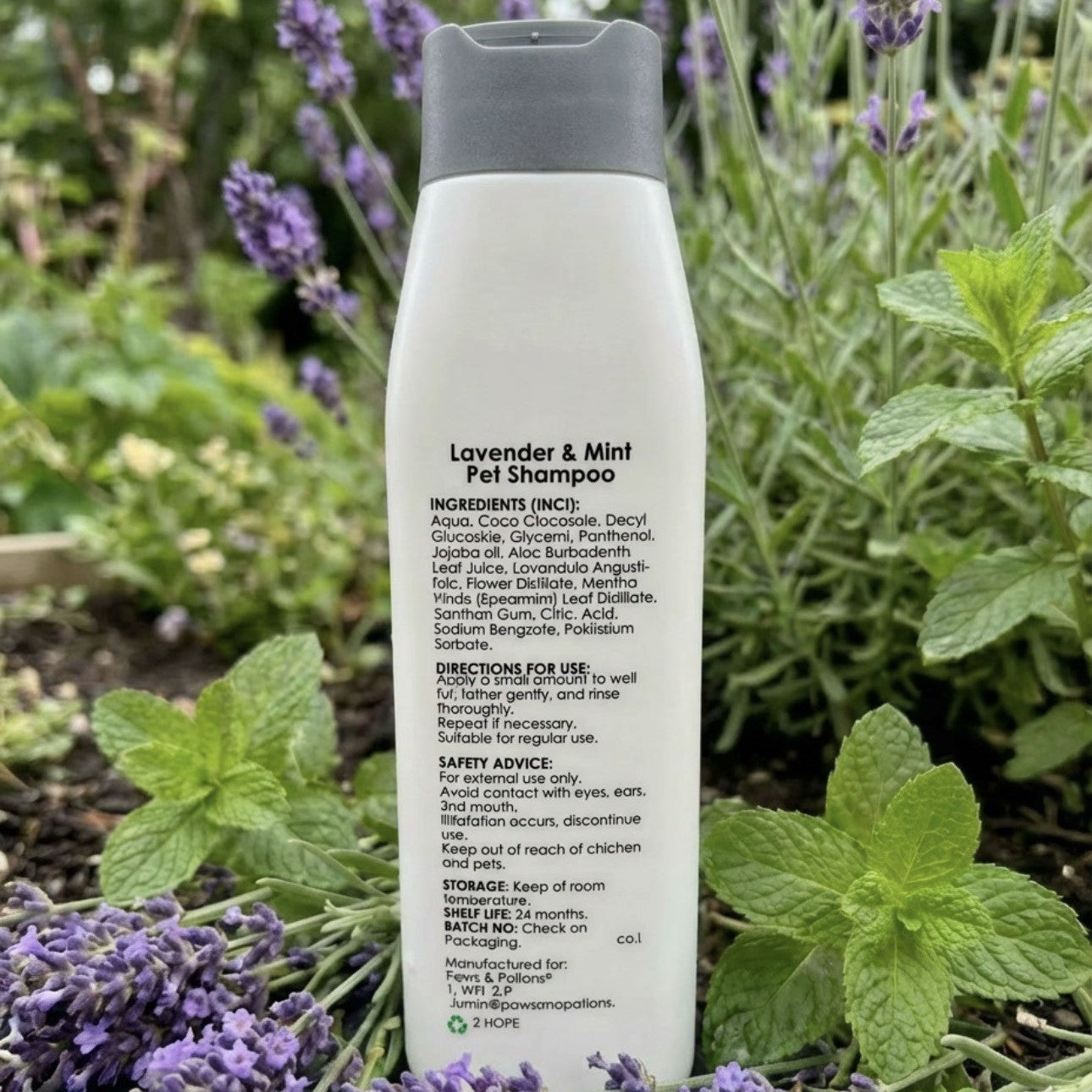 🌿Lavender & Mint Dog & Cat Shampoo – Natural Botanical Pet Shampoo - Paws & Potions®