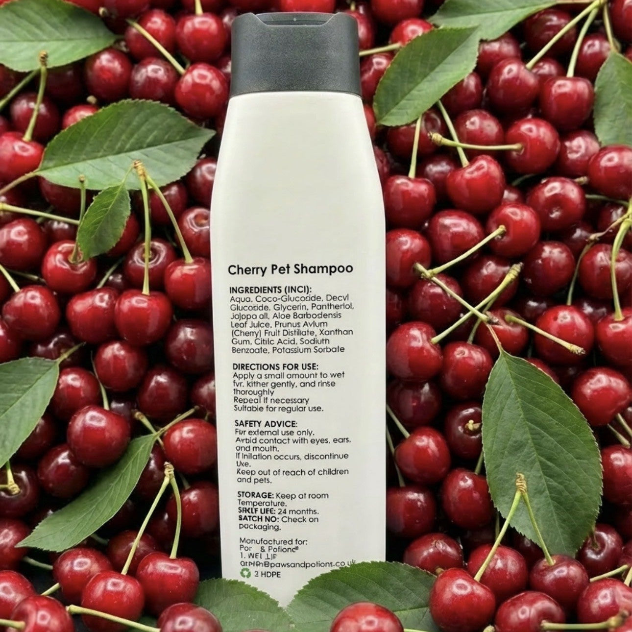 🍒 Cherry Fresh Dog & Cat Shampoo – Natural Botanical Pet Shampoo - Paws & Potions®