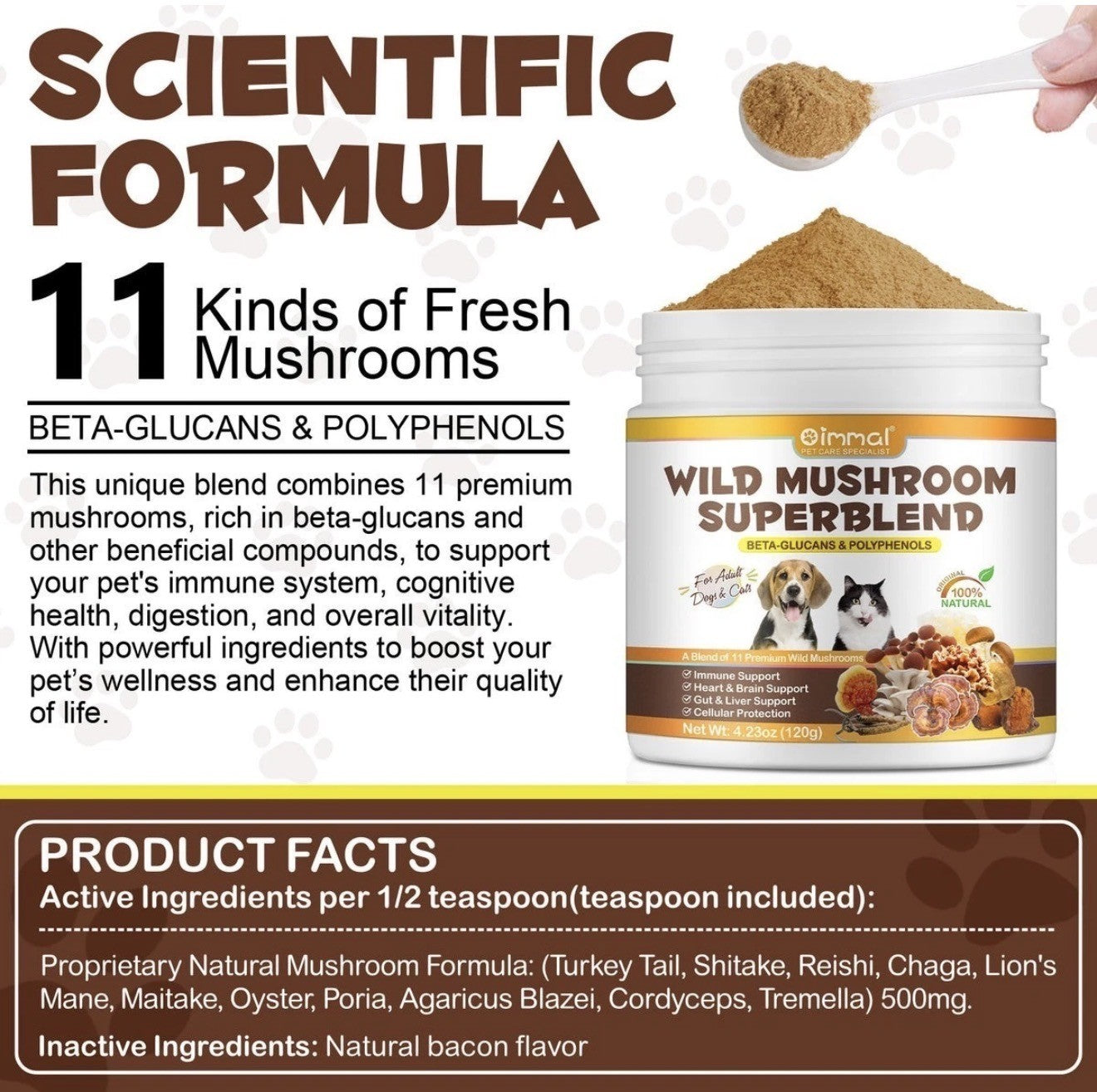 NEW ARRIVAL | Oimmal Wild Mushroom Superblend for Dogs & Cats