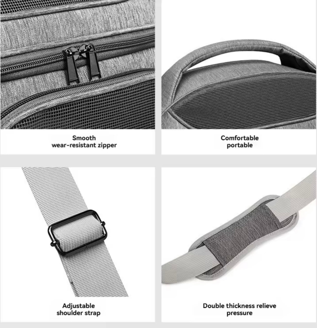 Luxury Breathable Foldable Cat Travel Carrier