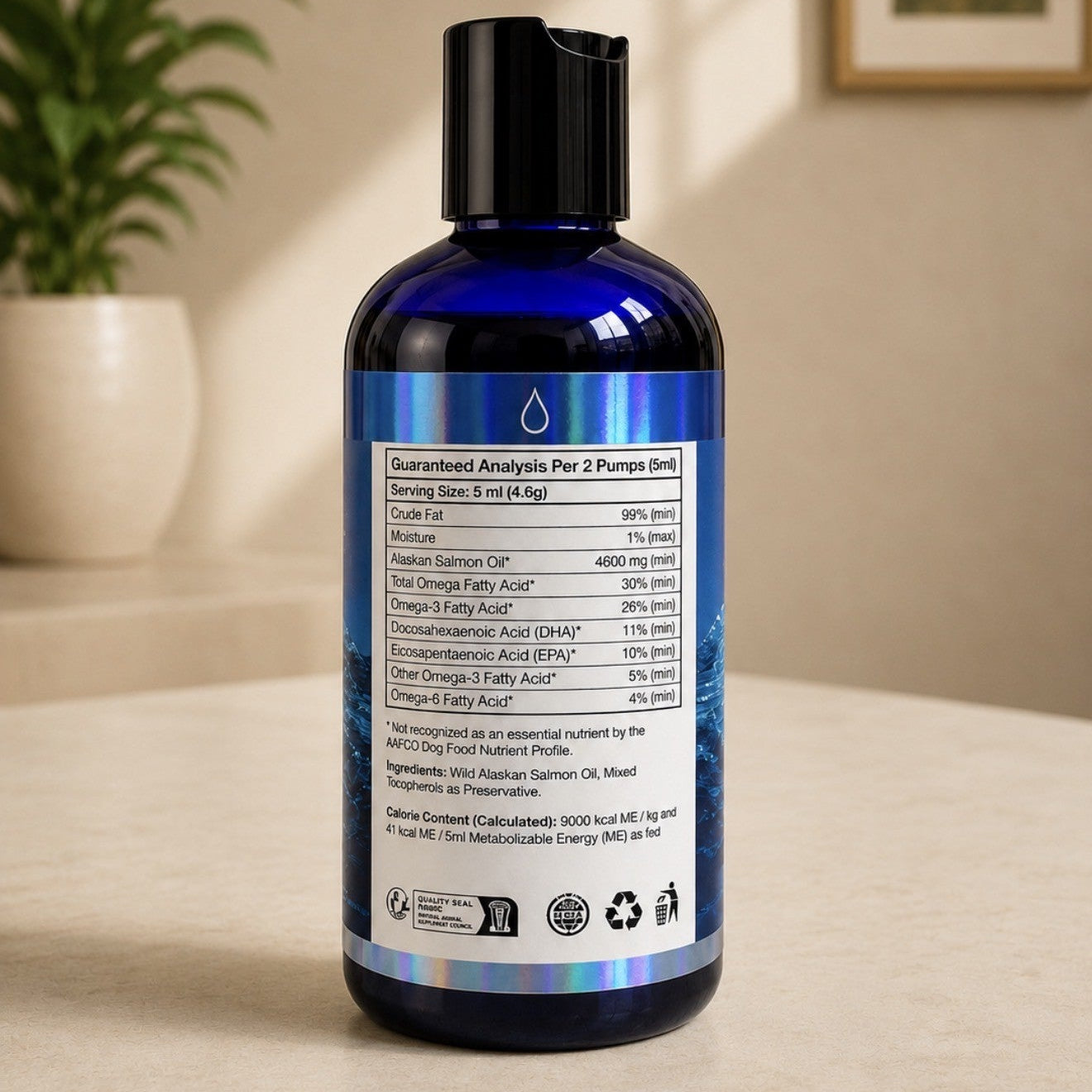 NEW ARRIVAL - Oimmal Premium Wild Alaskan Salmon Oil for Dogs & Cats 250ml