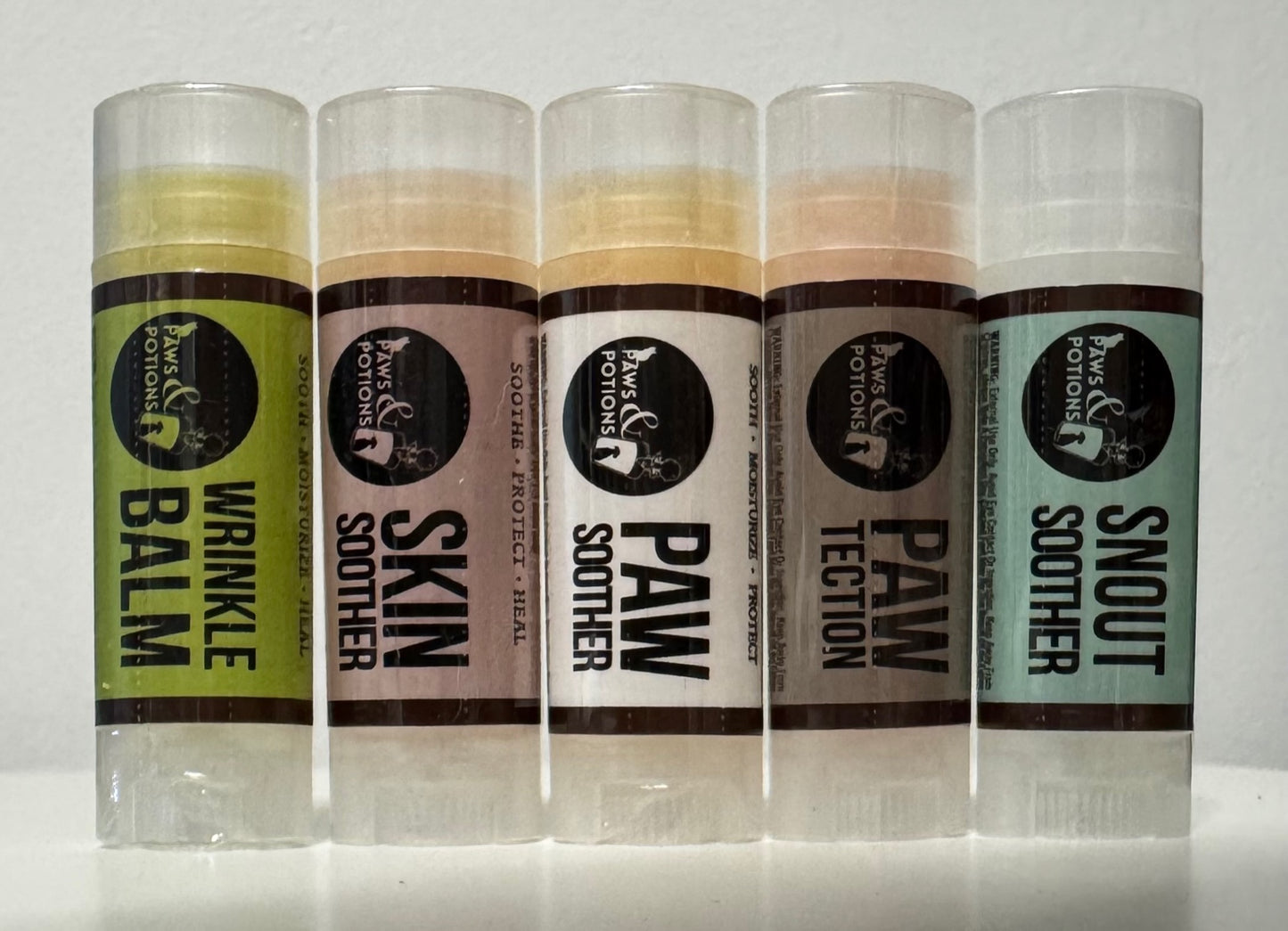 🐾 Pet Balm Set – Natural 5-Pack for Paws, Skin, Wrinkles & Snouts
