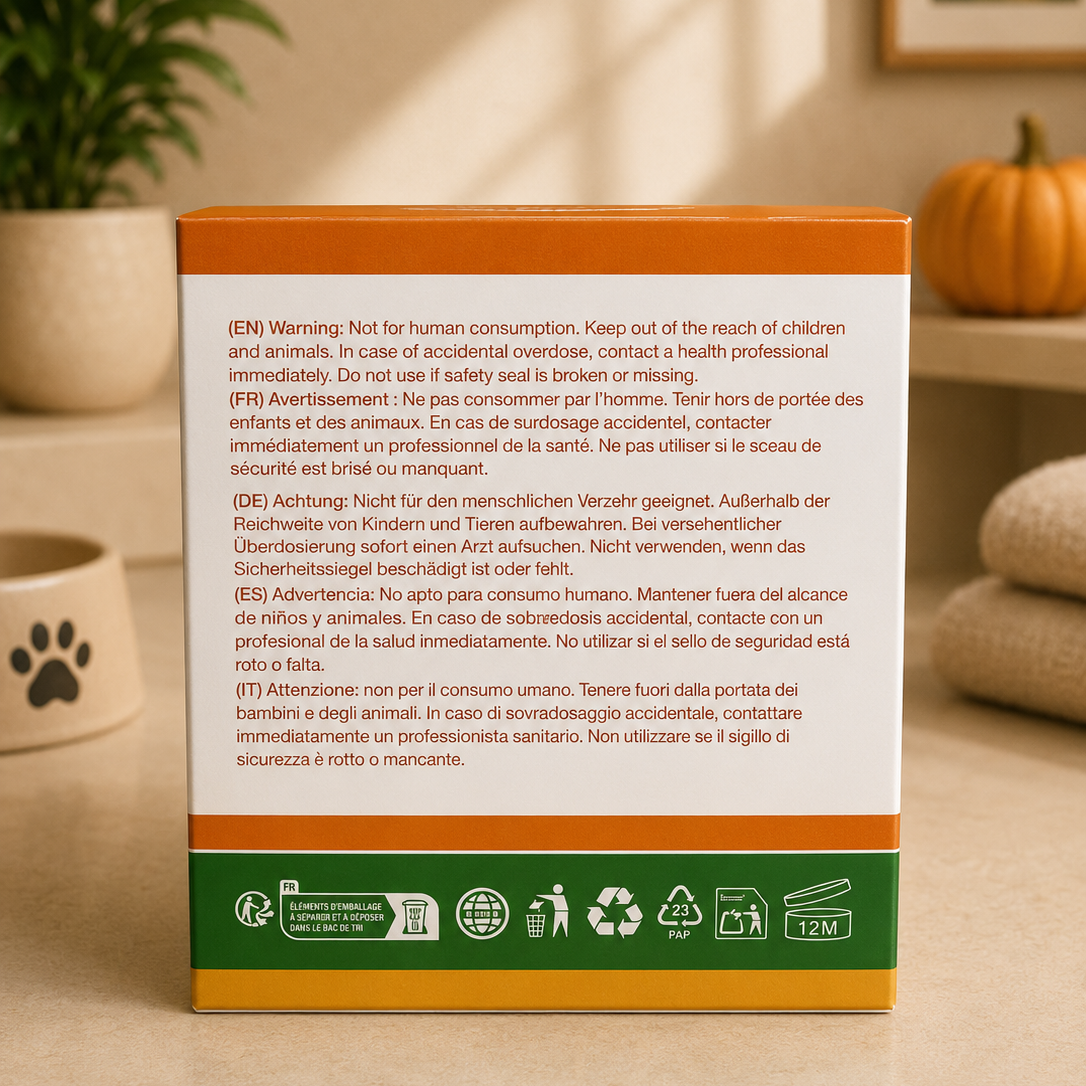 NEW ARRIVAL - Oimmal Pumpkin Powder for Dogs & Cats | Digestive & Gut Health Supplement | Apple Flavour | 200g