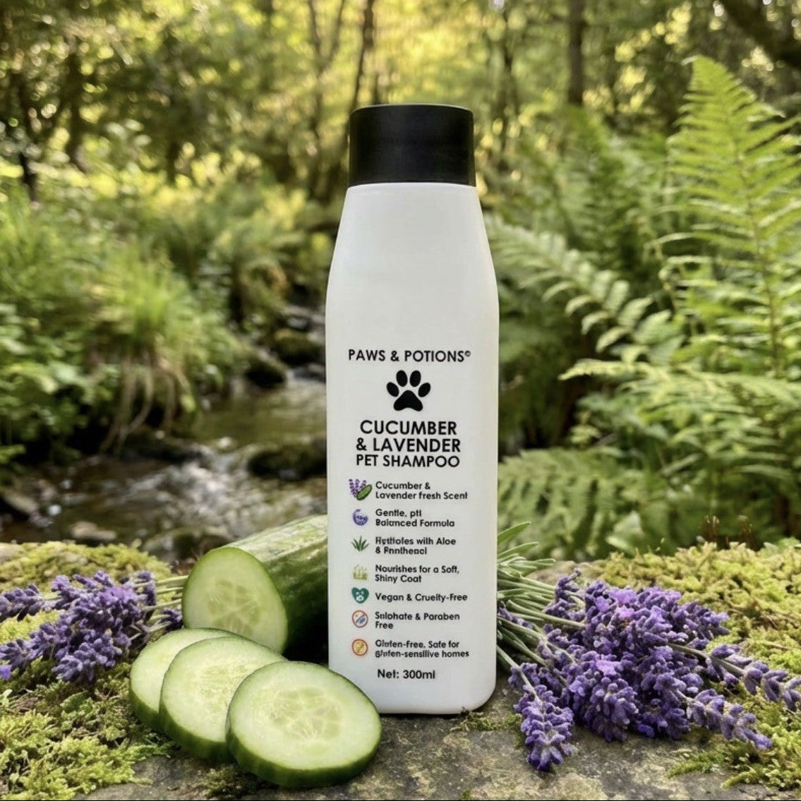 Botanical Dog & Cat Shampoo Collection – 5 Fragrance Bundle |Paws & Potions®