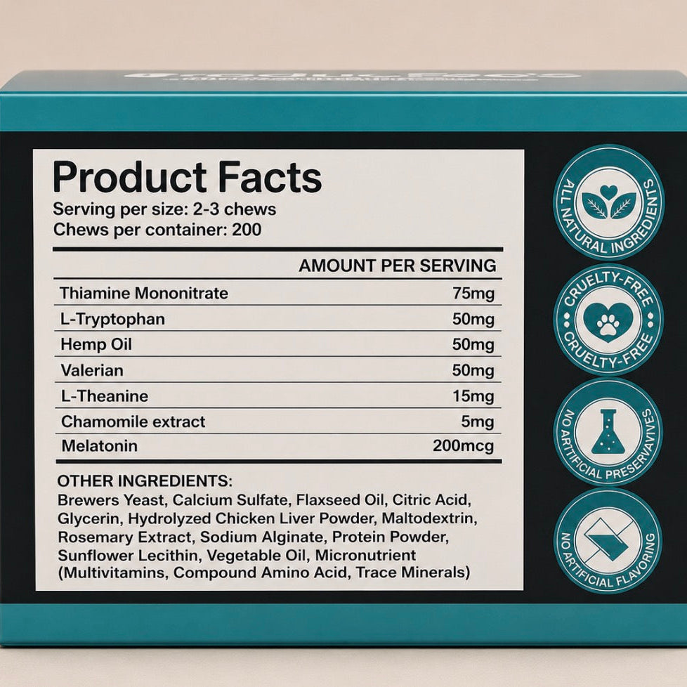 Oimmal Hemp Calming Chews for Cats - Soft Chews