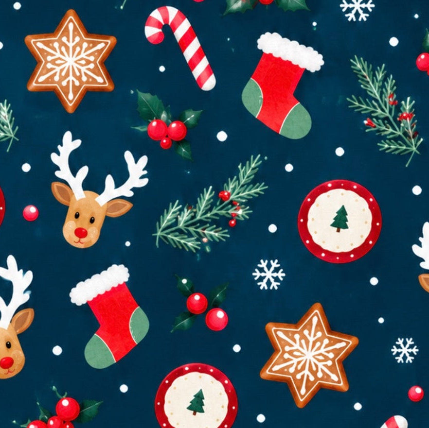 Frenchie Festive “Rein-DOG Romp” Christmas Pyjamas