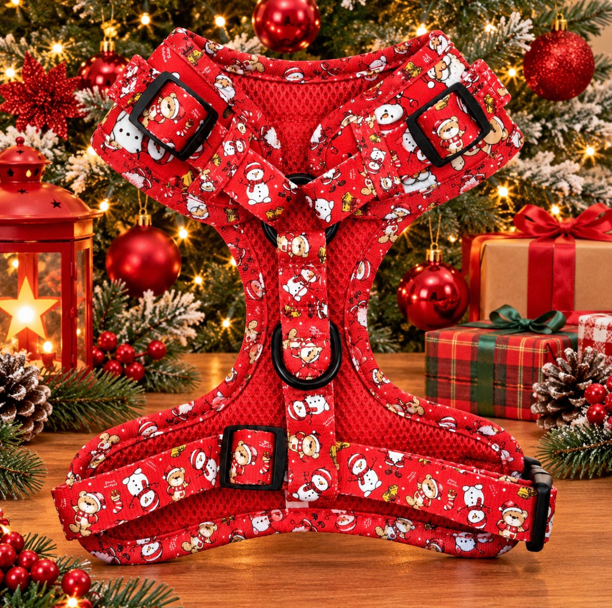 Santa Paws Christmas Dog Harness & Matching Set | Paws & Potions®