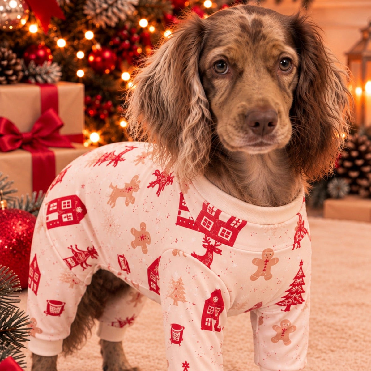 Pooch Festive “Howl-iday Village” Christmas Pyjamas