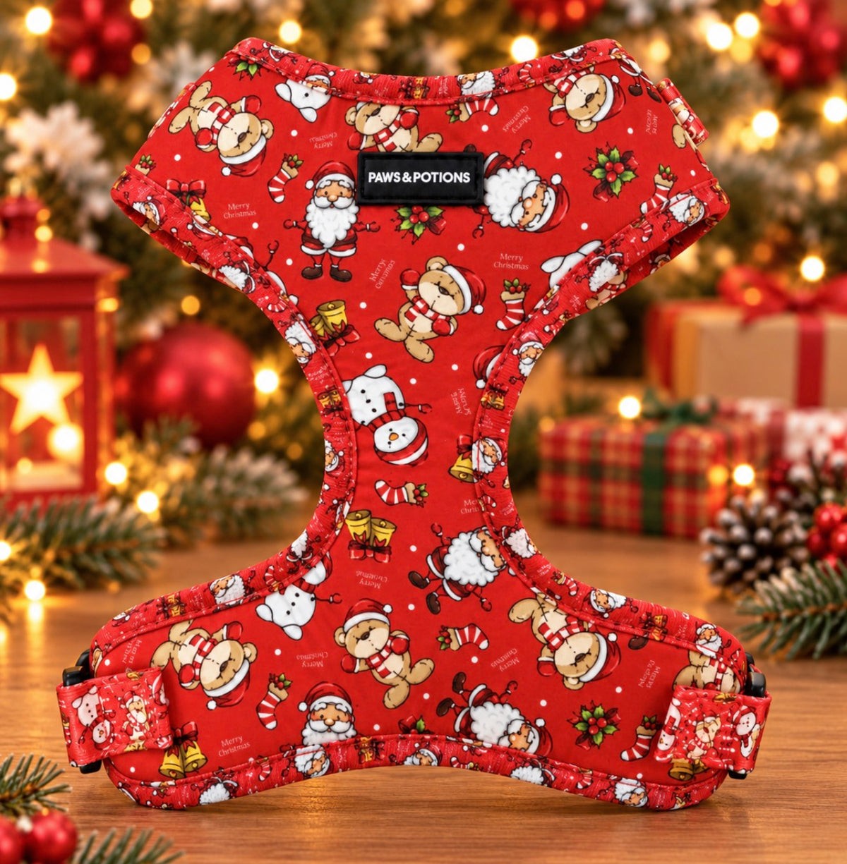 Santa Paws Christmas Dog Harness & Matching Set | Paws & Potions®