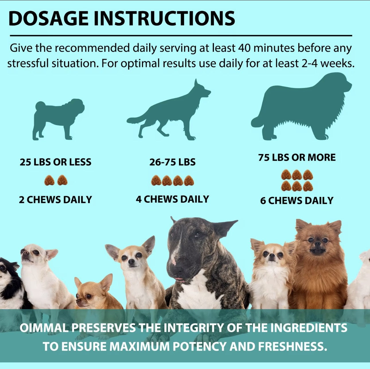 Oimmal Hemp Calming Chews for Dogs
