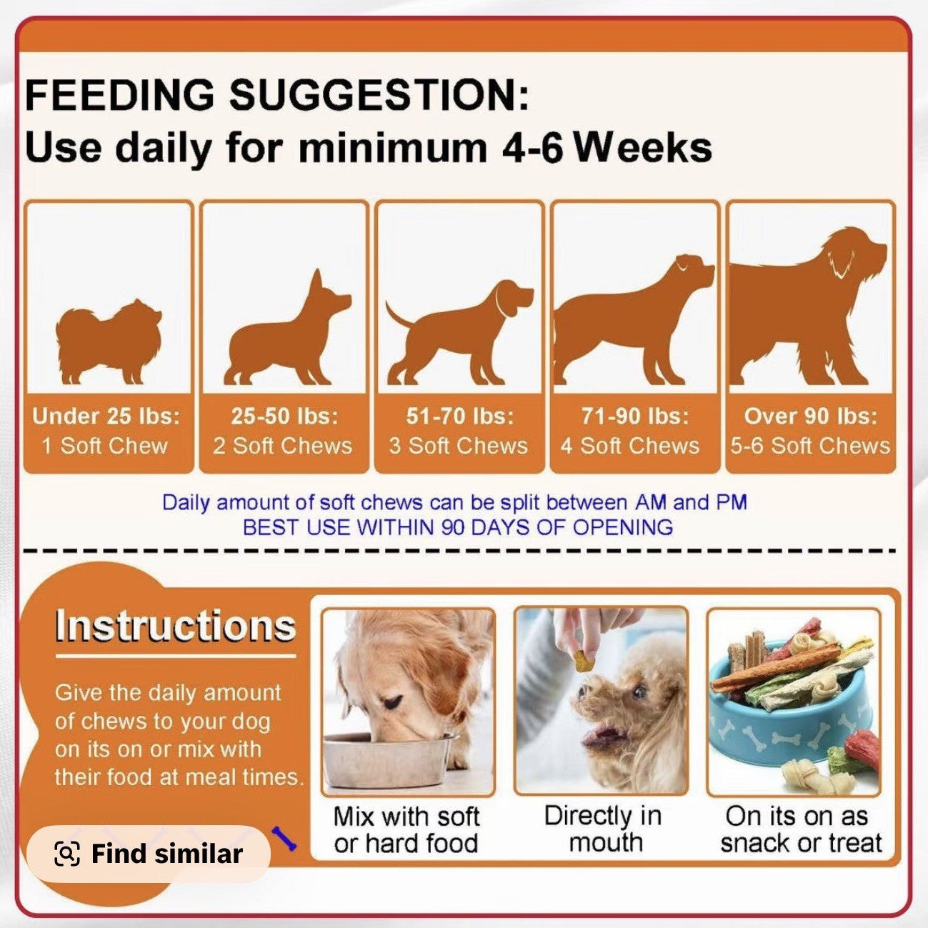 Oimmal Hip & Joint Glucosamine Chews for Dogs