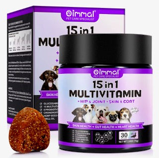 Oimmal 15-in-1 Multivitamin Soft Chews for Dogs