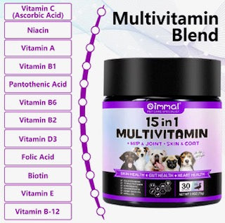 Oimmal 15-in-1 Multivitamin Soft Chews for Dogs
