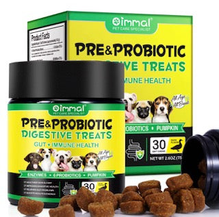 Oimmal Pre & Probiotic Digestive Chews for Dogs