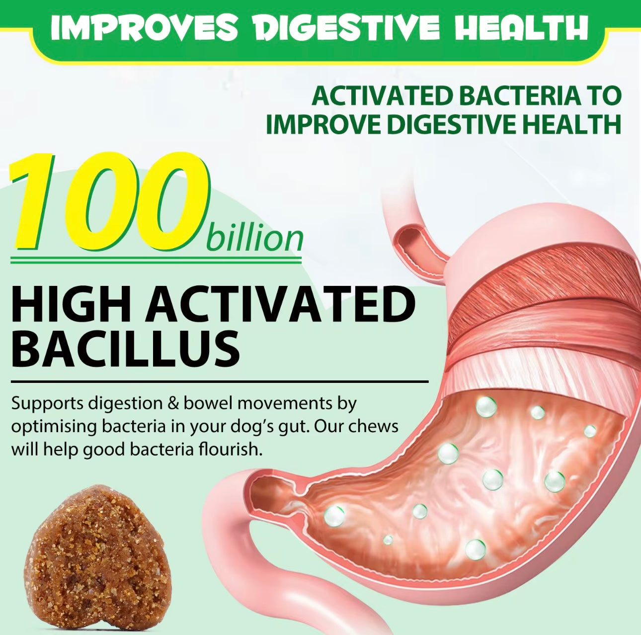 Oimmal Pre & Probiotic Digestive Chews for Dogs