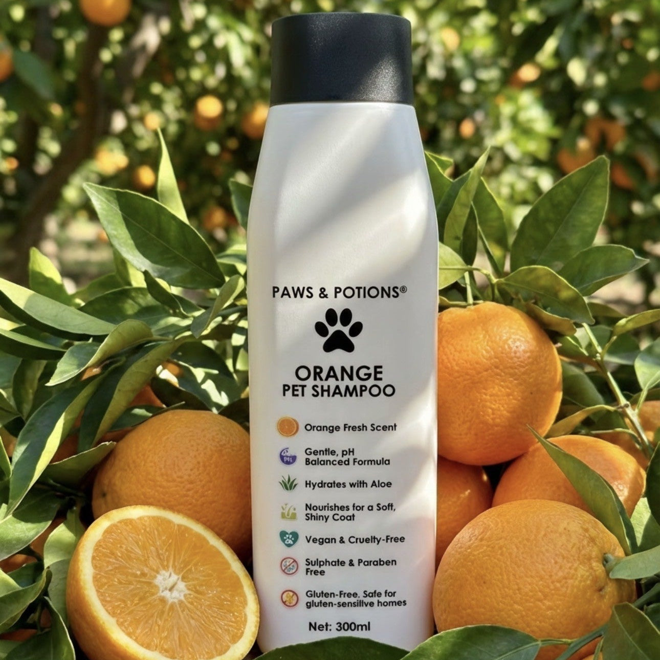 🍊 Citrus Orange Dog & Cat Shampoo – Natural Botanical Pet Shampoo - Paws & Potions®