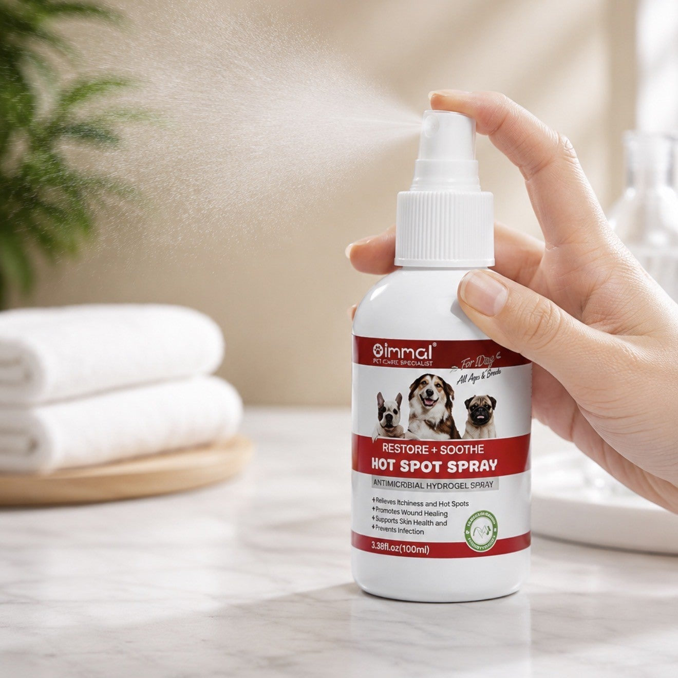 NEW ARRIVAL - Oimmal Restore + Soothe Hot Spot Spray for Dogs
