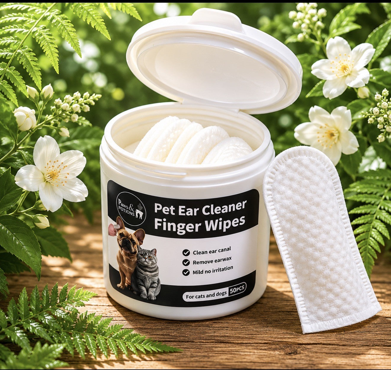 Dental Finger Wipes for Dogs & Cats