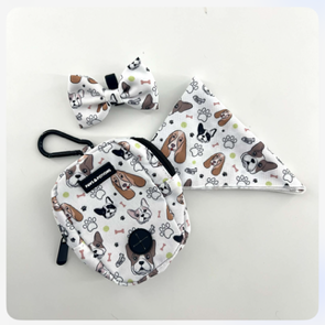 Paws & Potions® "Frenchie Fools & Spaniel Rules" Dog Harness Set - The Paws Explorer Collection - Available to Buy Separately or as a Full Matching Set