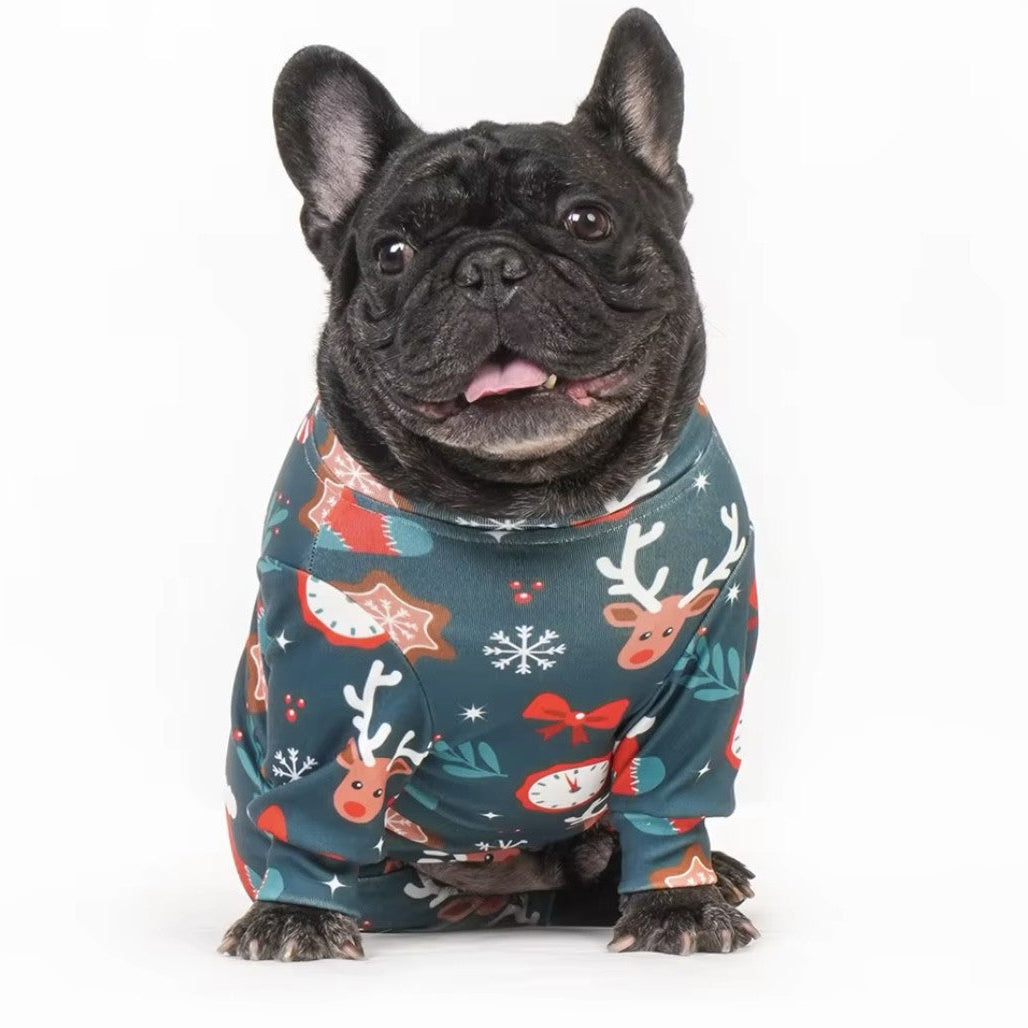 🎄Frenchie Festive “Rein-DOG Romp” Christmas Pyjamas