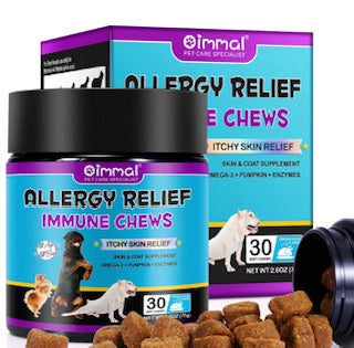 Oimmal Allergy Relief Immune Support Chews for Dogs