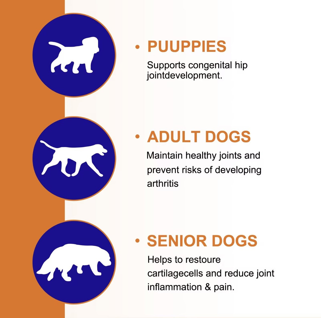 Oimmal Hip & Joint Glucosamine Hemp Chews for Dogs