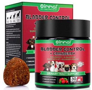 Oimmal Bladder Control & Cranberry Chews for Dogs