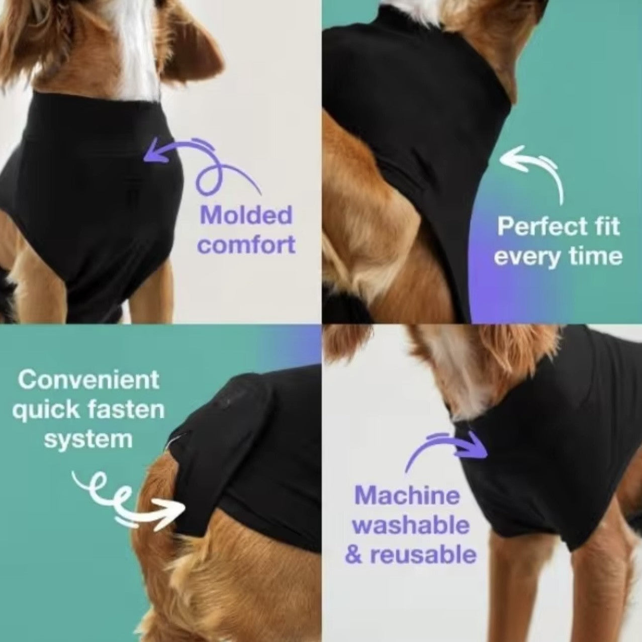 Post-Surgery Dog Recovery Vest – Comfort Fit Healing Shirt with Copper-Infused Fabric