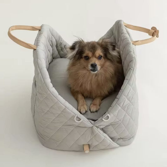 Luxury Quilted Pet Carrier Travel Bed / Bag