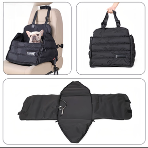 Luxury 3-in-1 Waterproof Car Seat, Pet Carrier & Travel Mat