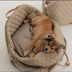 Luxury Quilted Pet Carrier Travel Bed