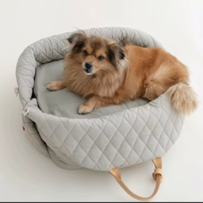 Luxury Quilted Pet Carrier Travel Bed