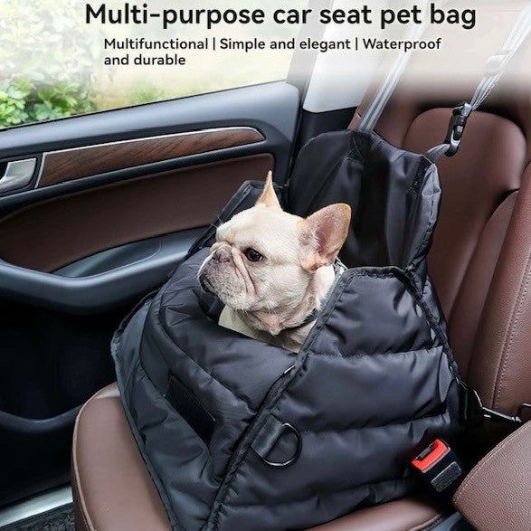 Luxury 3-in-1 Waterproof Car Seat, Pet Carrier & Travel Mat