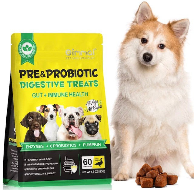 Oimmal Pre & Probiotic Digestive Chews for Dogs